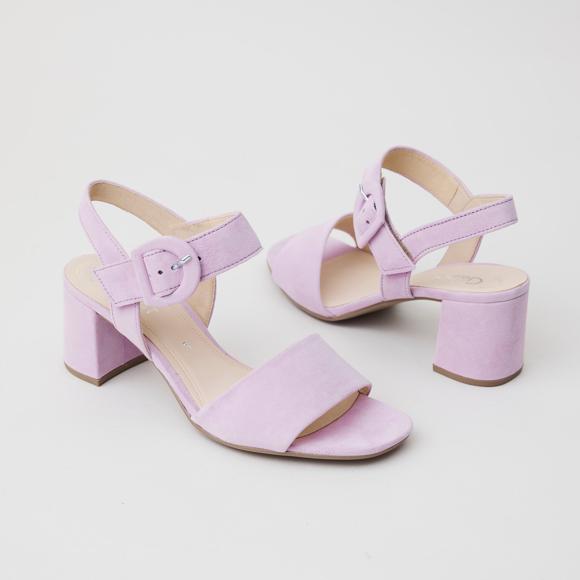 Gabor Lilac Suede Sandals Shop online Nozomi1