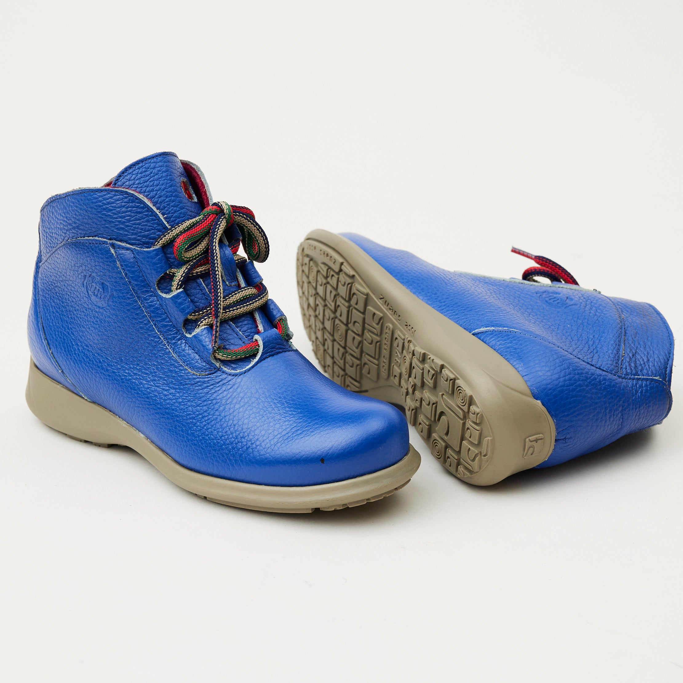Jose Saenz Electric Blue Leather Walking Boots - Main Image