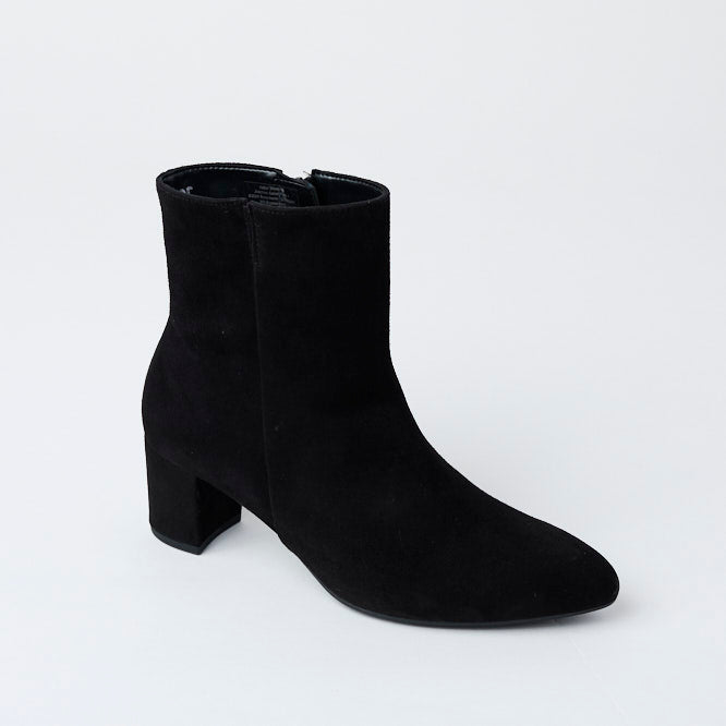 Gabor Black Suede Leather Ankle Boots - Nozomi
