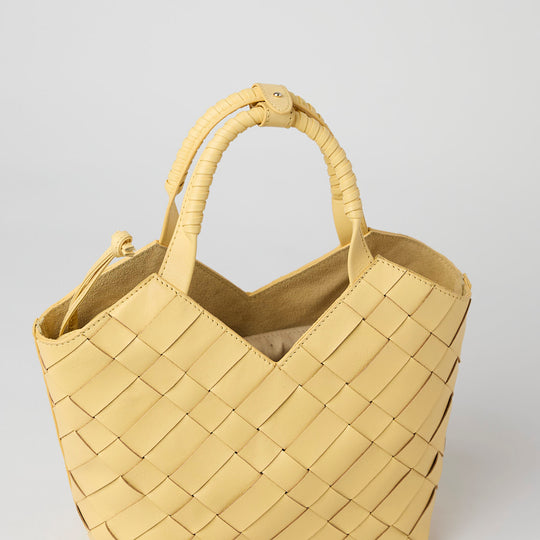 Aleo Cabas Mini Lemon Leather Bag - Nozomi