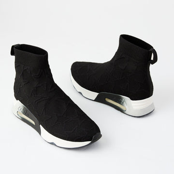 Ash Black Sock Boot Trainers - Nozomi