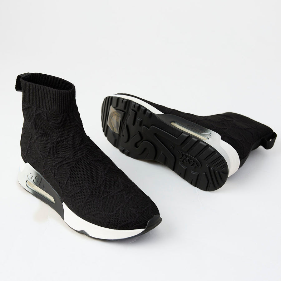 Ash Black Sock Boot Trainers - Nozomi