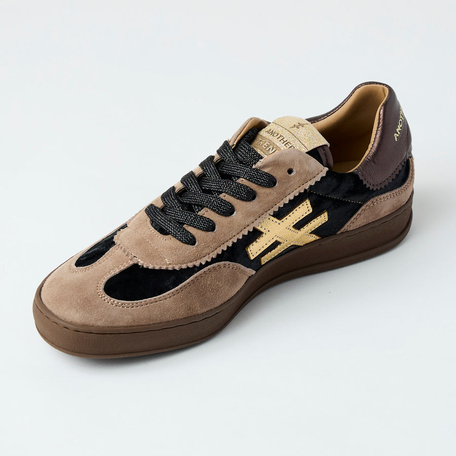 Another Trend Mocha Suede Leather Trainers