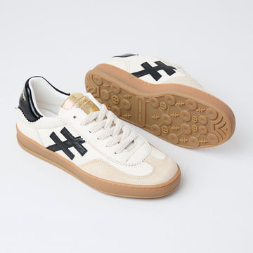 Another Trend Beige and Cream Suede Leather Trainers - Nozomi
