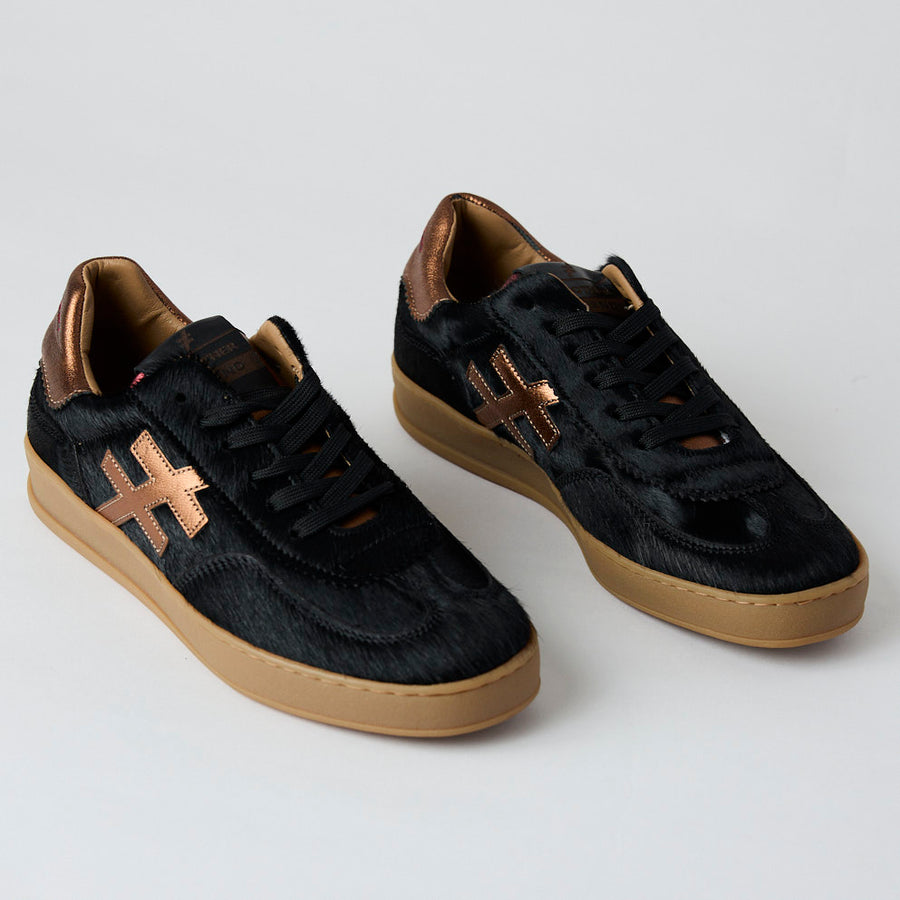 Another Trend Black Suede Leather Trainers - Nozomi