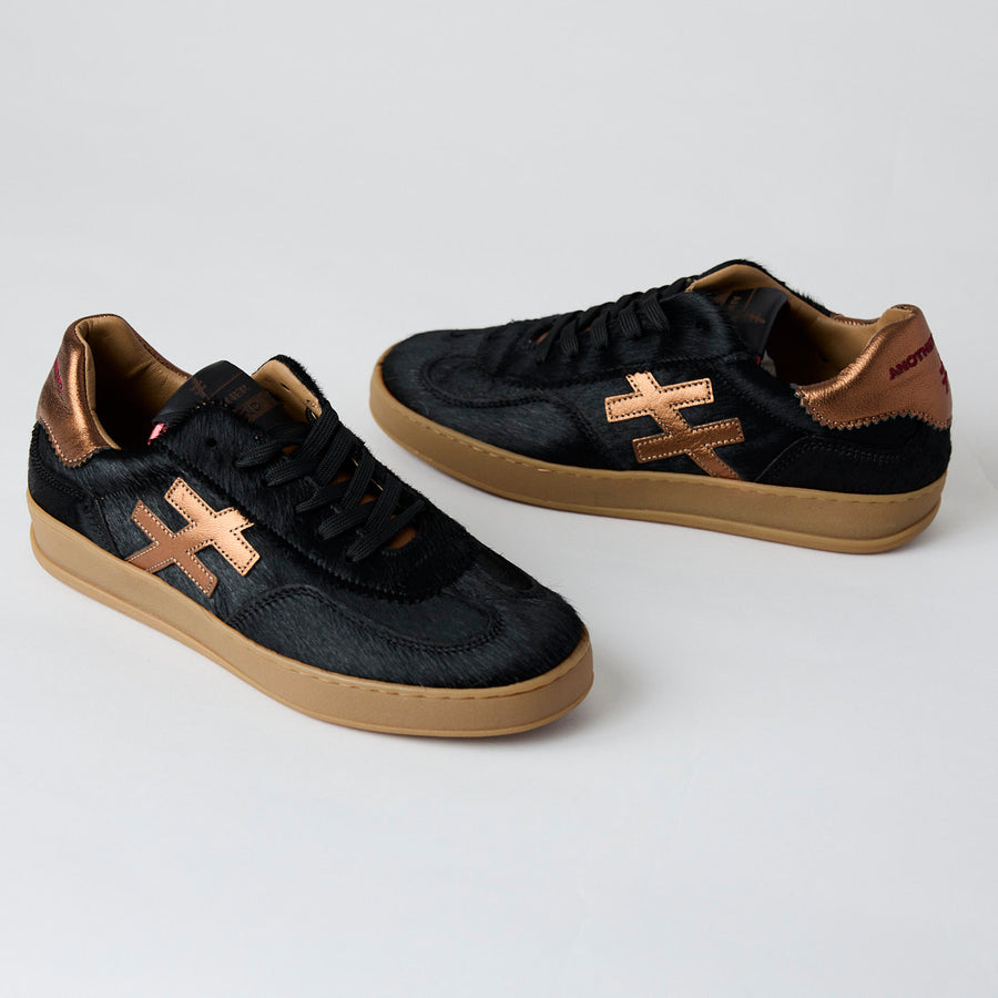 Another Trend Black Suede Leather Trainers - Nozomi