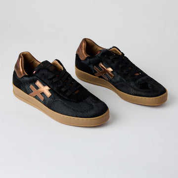 Another Trend Black Suede Leather Trainers - Nozomi