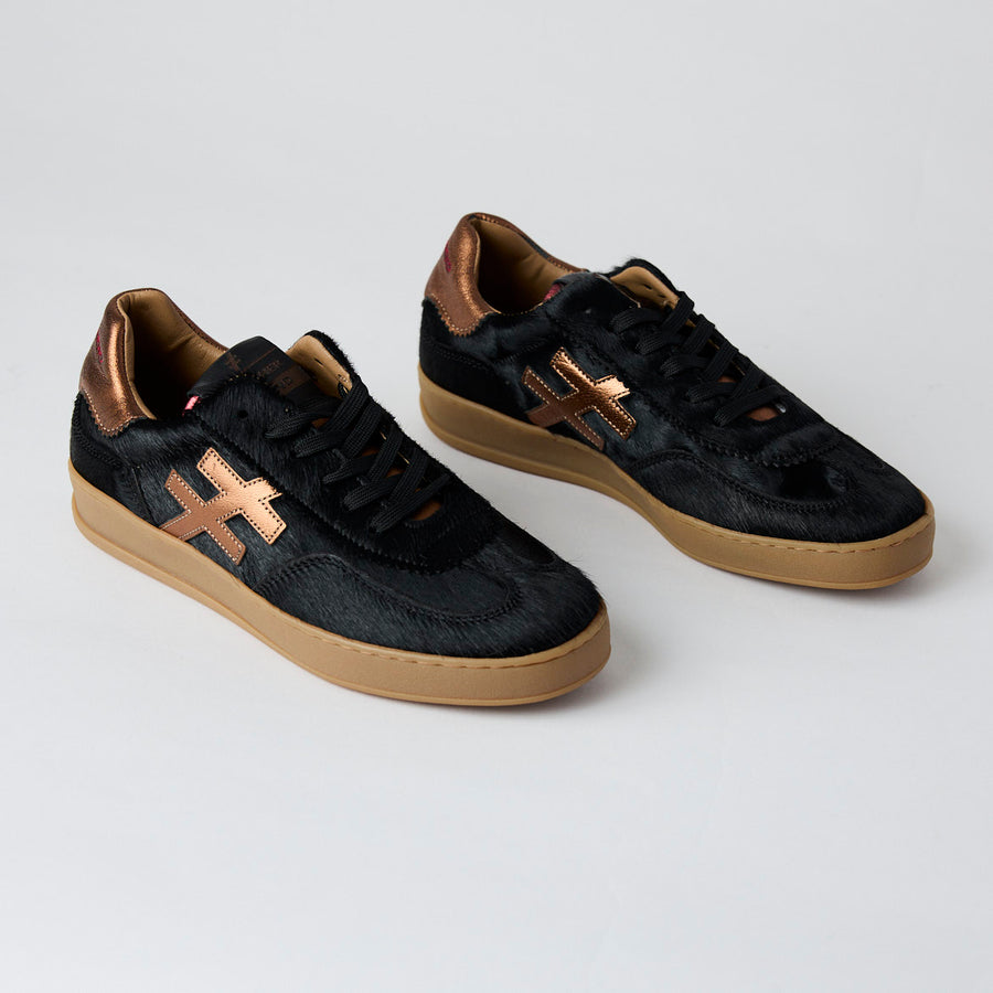 Another Trend Black Suede Leather Trainers - Nozomi