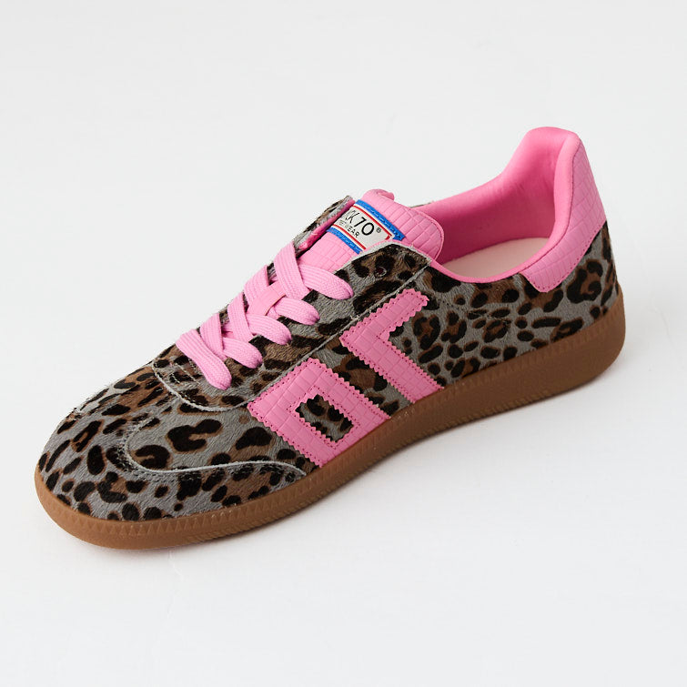 Back 70 Grey Animal Print Trainers - Nozomi