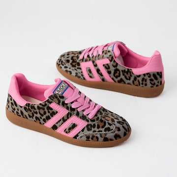 Back 70 Grey Animal Print Trainers - Nozomi