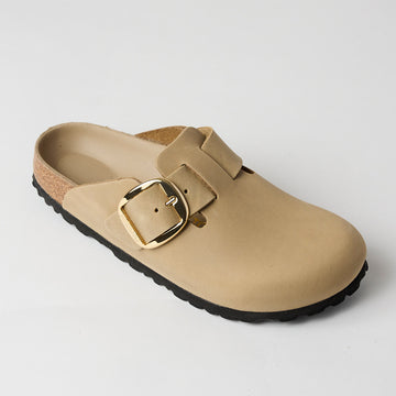 Birkenstock Sand Suede Leather Clogs
