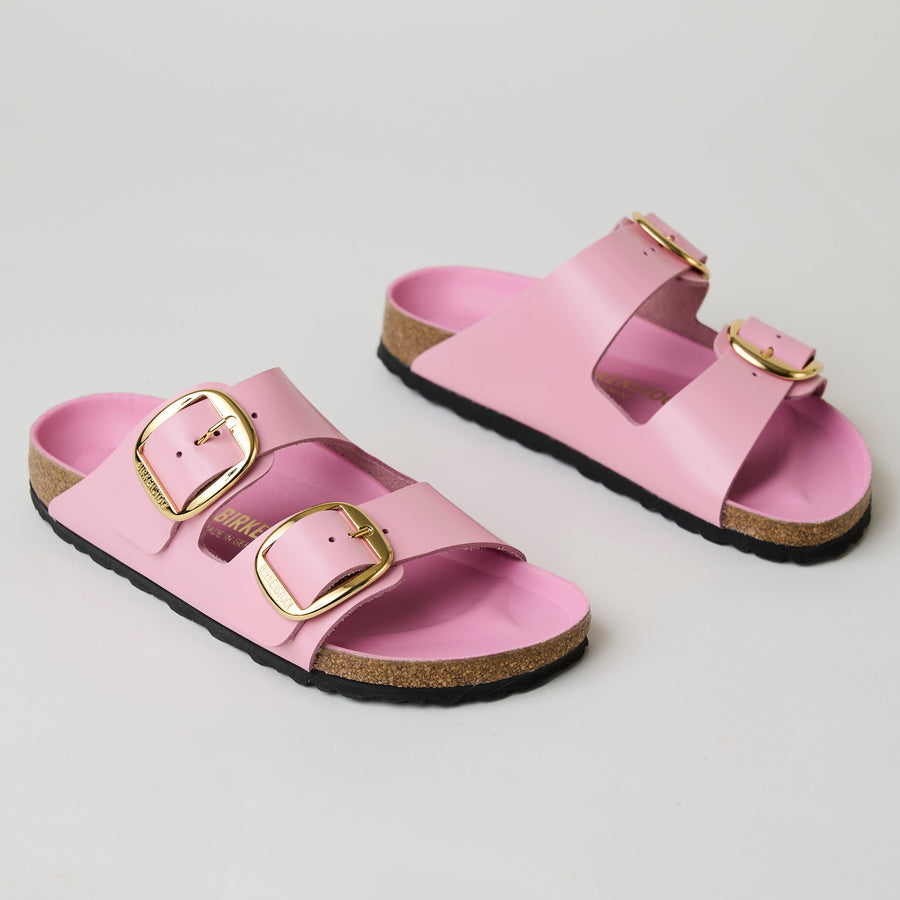 Birkenstock Barbie Pink Big Buckle Leather Arizona Sandals - Nozomi