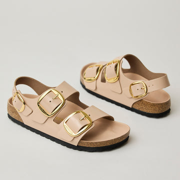 Birkenstock Milano Big Buckle Nude Leather Sandals