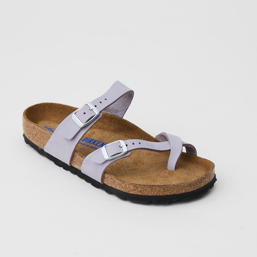 Birkenstock Mayari Lilac Leather Sandals - Nozomi