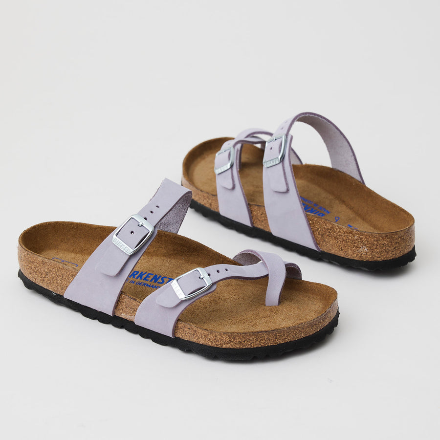 Birkenstock Mayari Lilac Leather Sandals - Nozomi