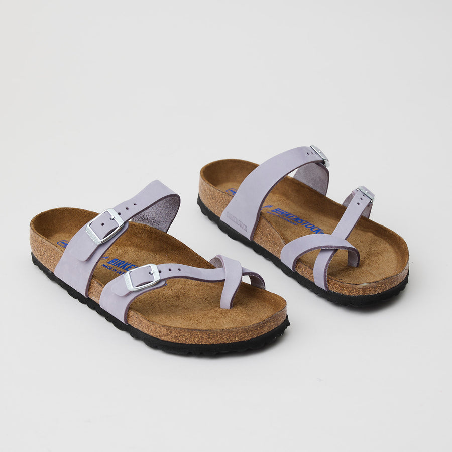 Birkenstock Mayari Lilac Leather Sandals - Nozomi