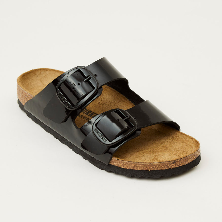 Birkenstock Arizona Big Buckle Black Patent Sandals - Nozomi