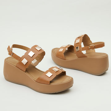 Repo Tan Leather Sandals - Nozomi