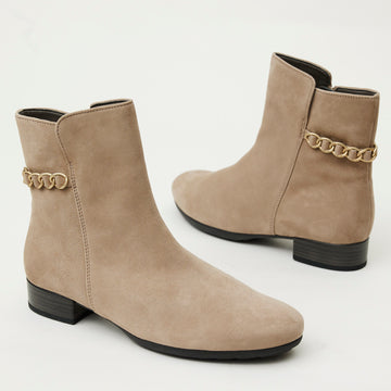 Gabor Beige Suede Ankle Boots
