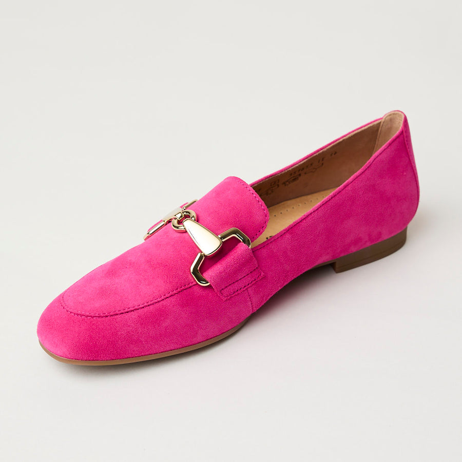 Gabor Fuchsia Suede Leather Loafers - Nozomi