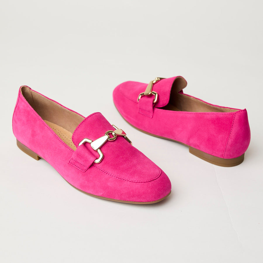 Gabor Fuchsia Suede Leather Loafers - Nozomi