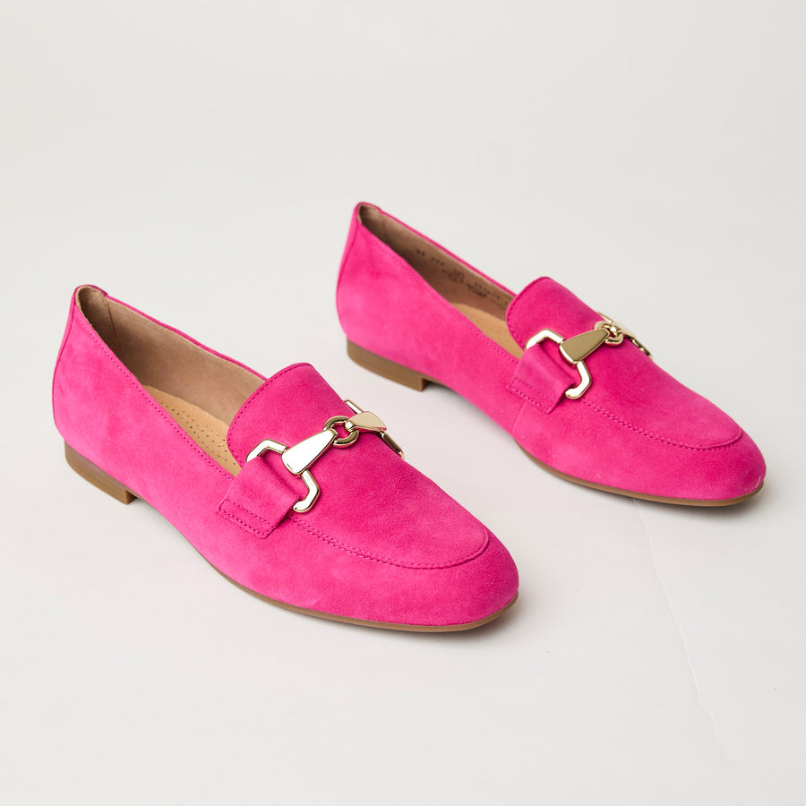 Gabor Fuchsia Suede Leather Loafers - Nozomi