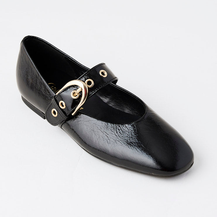 Gabor Mary Jane Black Patent Leather Pumps - Nozomi