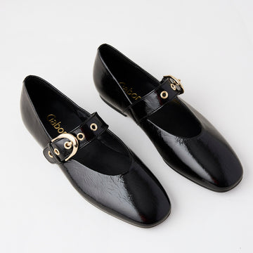 Gabor Mary Jane Black Patent Leather Pumps - Nozomi