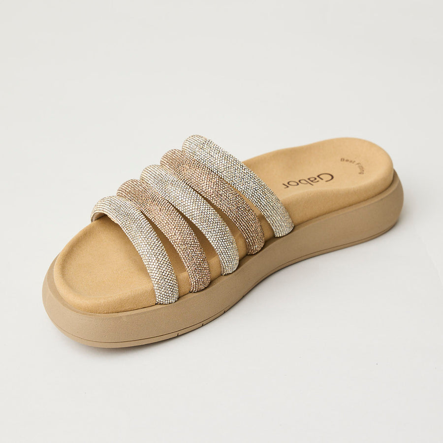 Gabor Multi-Glitter Slider Sandals - Nozomi