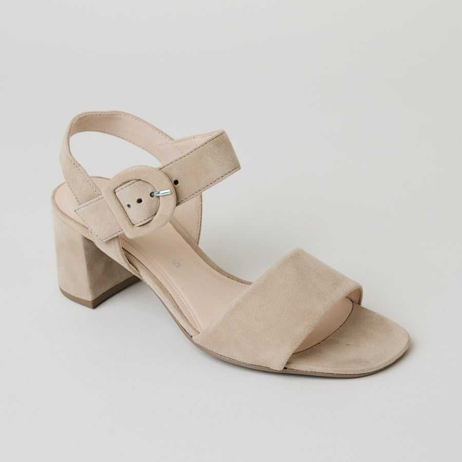 Gabor Beige Suede Leather Sandals - Nozomi