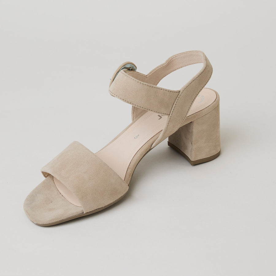 Gabor Beige Suede Leather Sandals - Nozomi