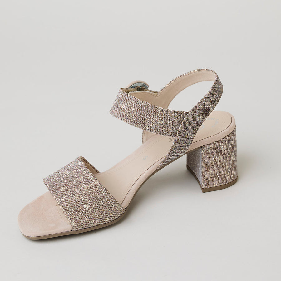 Gabor Pink Glitter Sandals - Nozomi