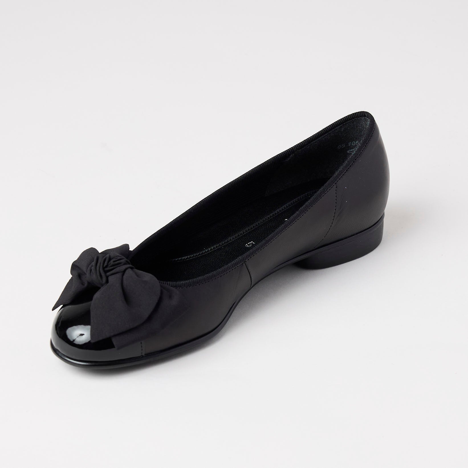 Gabor Black Leather Ballerinas Shop online Nozomi - Main Image