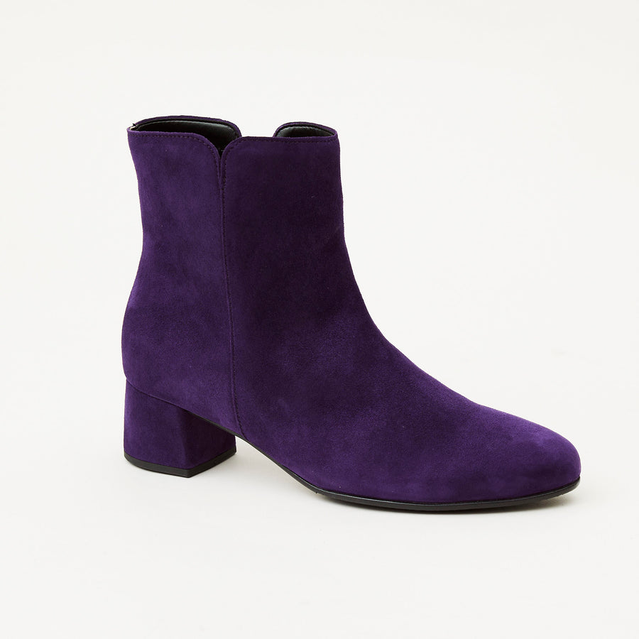 Gabor Purple Suede Ankle Boots - Nozomi