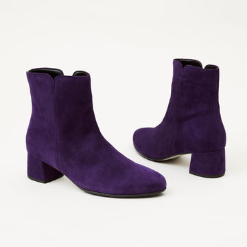 Gabor Purple Suede Ankle Boots - Nozomi