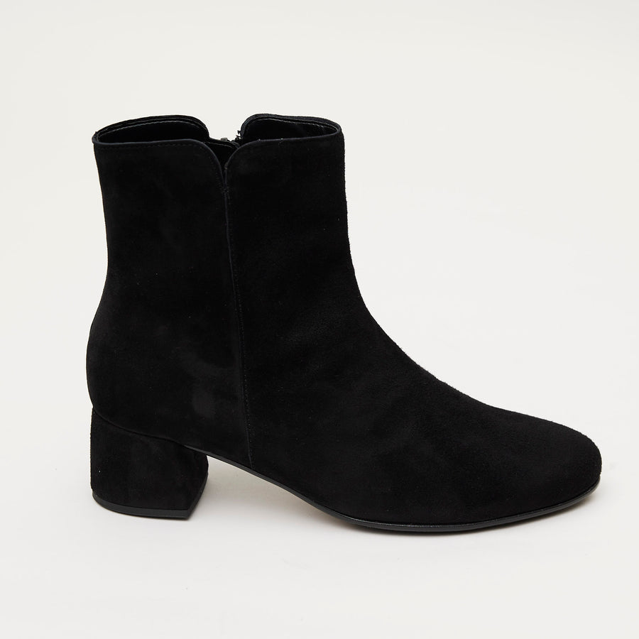 Gabor Black Suede Ankle Boots - Nozomi