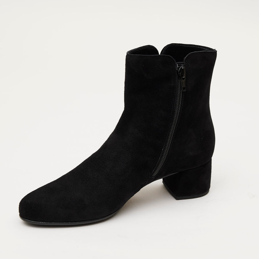 Gabor Black Suede Ankle Boots - Nozomi