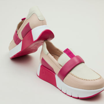 Jose Saenz Multi Pink & Cream Flatform Shoes - Nozomi