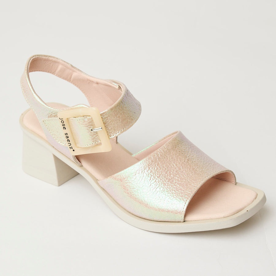 Jose Saenz Pearlised Leather Sandals - Nozomi