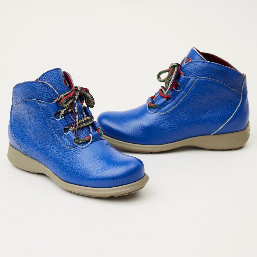 Jose Saenz Electric Blue Leather Walking Boots - Nozomi