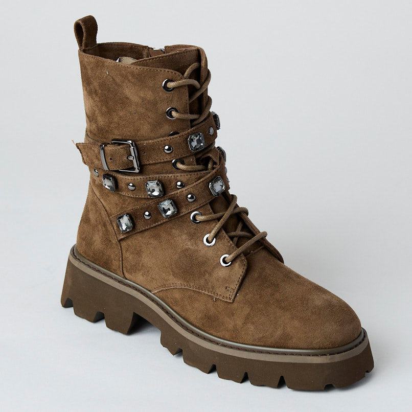 Lodi Sand Suede Leather Hiking Boots