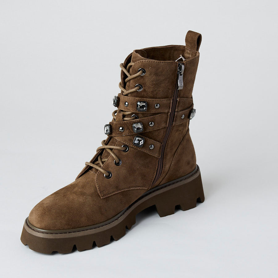Lodi Sand Suede Leather Hiking Boots