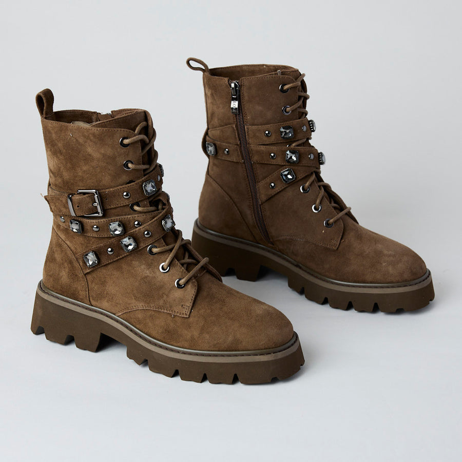 Lodi Sand Suede Leather Hiking Boots