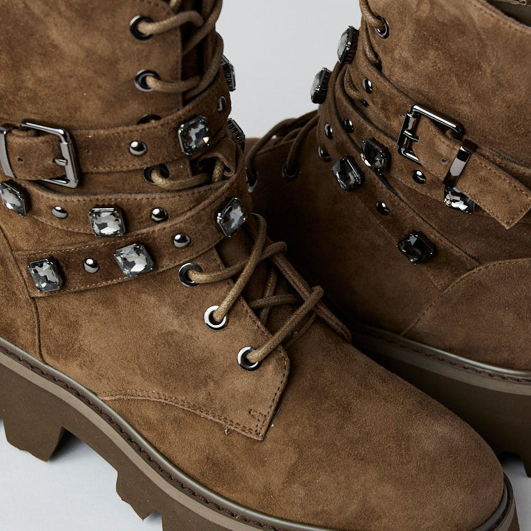 Lodi Sand Suede Leather Hiking Boots