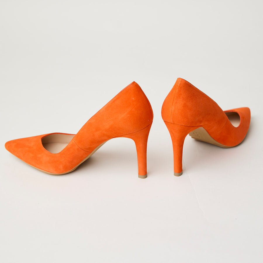 Lodi Orange Suede Leather Court Shoes - Nozomi