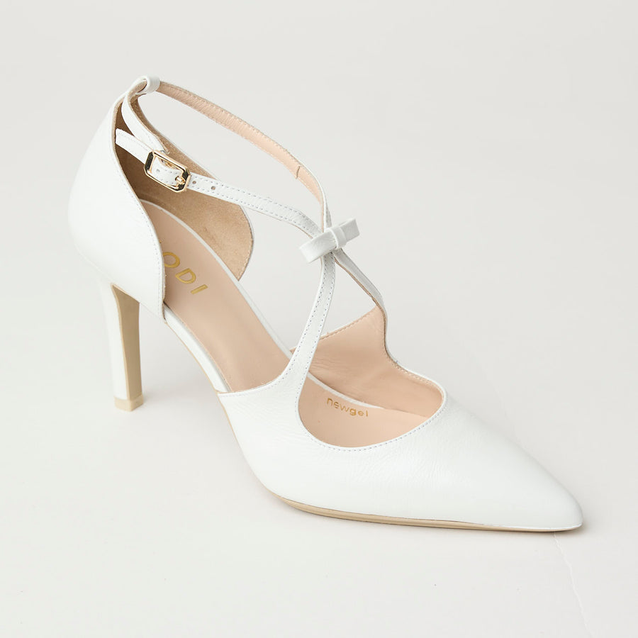 Lodi Ivory Patent Leather Court Shoes - Nozomi