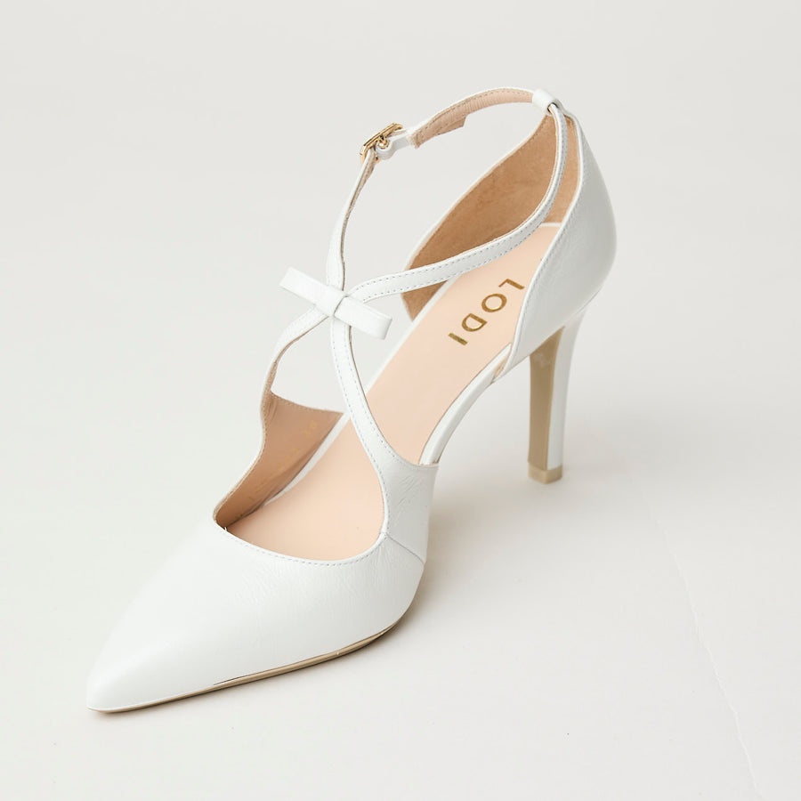 Lodi Ivory Patent Leather Court Shoes - Nozomi