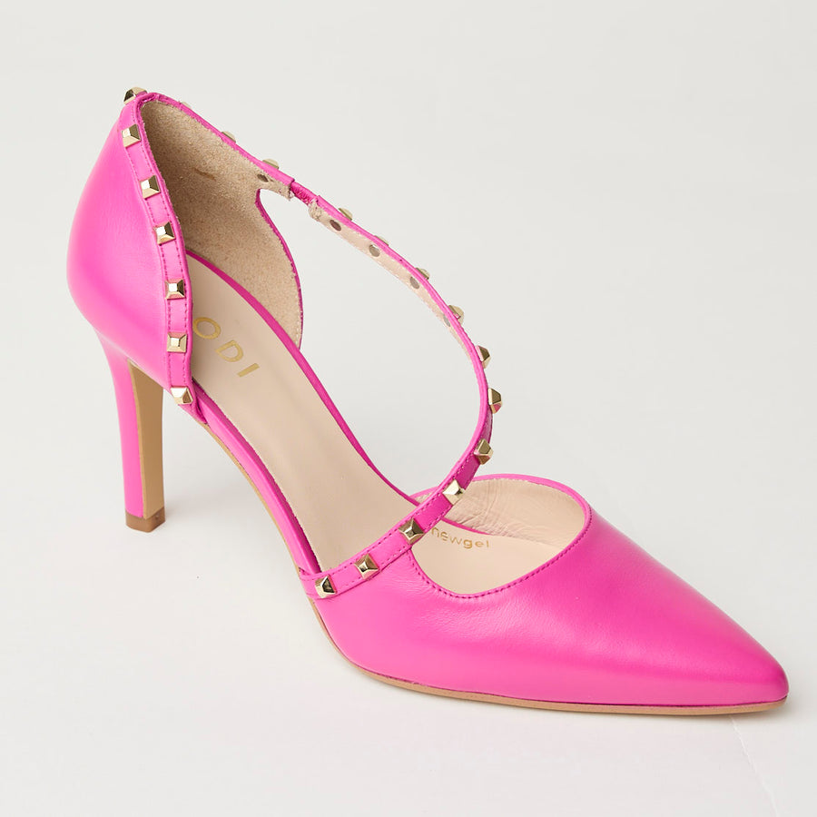 Lodi Cyclamen Leather Court Shoes - Nozomi