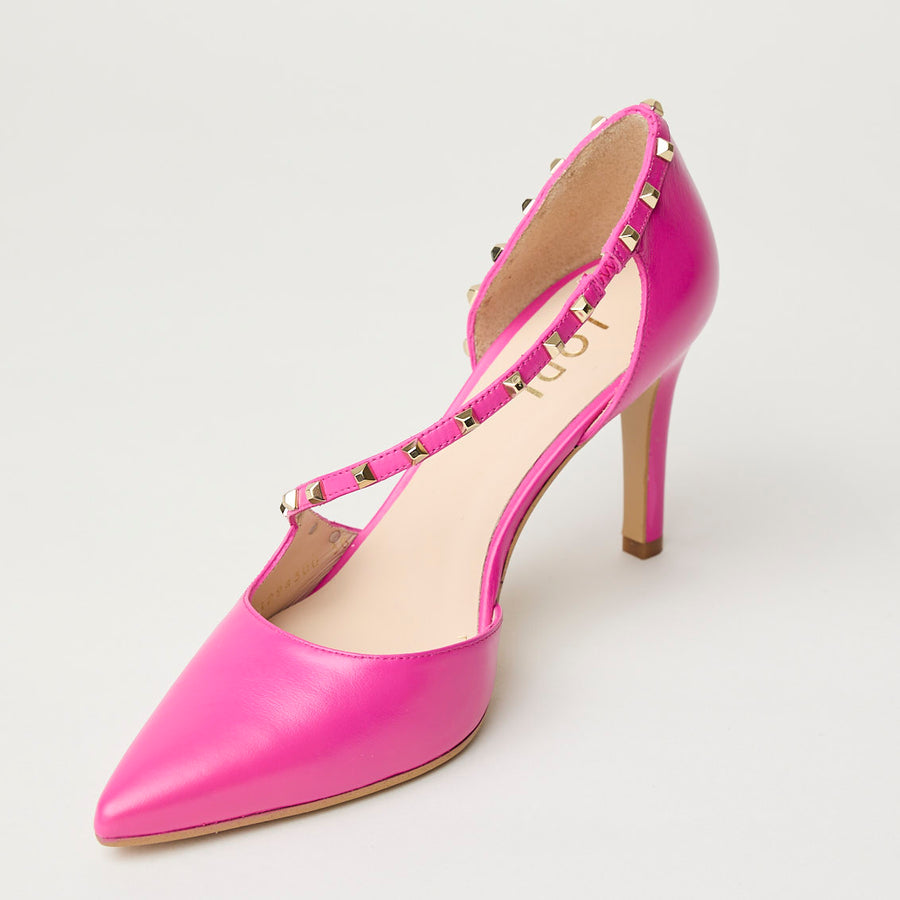 Lodi Cyclamen Leather Court Shoes - Nozomi