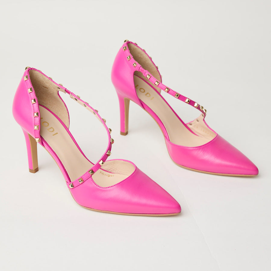 Lodi Cyclamen Leather Court Shoes - Nozomi